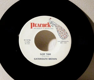 CLARENCE GATEMOUTH BROWN 7 Inch 45 Okie Dokie Stomp Peacock vinyl - Picture 1 of 1
