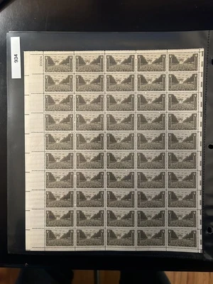 Scott 934 US Army in WWII (1945) sheet of 50/3¢ - Image 1 of 3