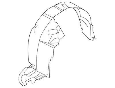 Genuine Kia 2004-2006 Spectra Spectra5 Fender Liner 86812-2F000 - Изображение 1 из 2