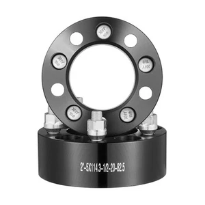 VEVOR 2" 5"x4.5" Wheel Spacers Wheel Adapters 5 Lug Forged Spacer 4 PCS Black - Picture 1 of 2