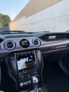 i5Autohaus 2015-2023 Mustang LED Ambient AC Vents with Digital Gauge - Bild 1 von 8