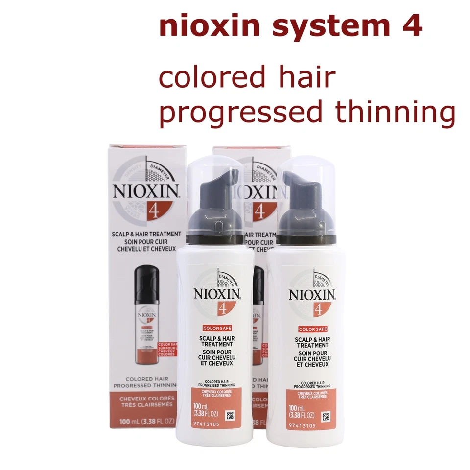 NIOXIN system 4 Scalp Treatment for Colored Hair 3.38 fl oz(pack of 2) NIB - Image 1 of 1