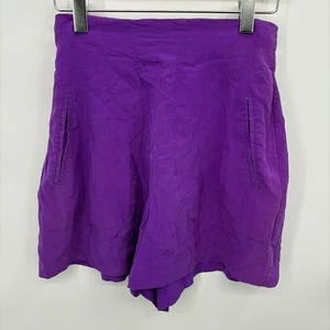 Vintage Henri Bendel x Sara Sturgeon Silk High Waisted shorts womans size 2 - Picture 1 of 5