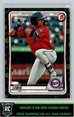 2020 Bowman Prospects Camo Royce Lewis #BP-93 Minnesota Twins - Image 1 of 2