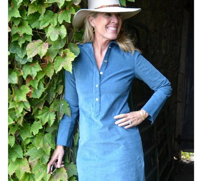 CK Bradley Womens Shirt Mini Dress Corduroy Classic XS Career Work Preppy - Image 1 of 4