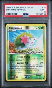 Shaymin Reverse Holo PSA 9 Platinum 2009 Pokemon #014 MINT (LOW POP, NO PSA 10) - Picture 1 of 2