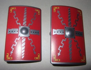 23731, Schild, Langschild, eckig, groß, Römer, silber, bedruckt - Picture 1 of 1