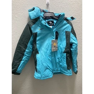 GEMYSE Womens S Blue Mountain Waterproof Ski Snow Jacket Winter Rain Coat - Picture 1 of 12