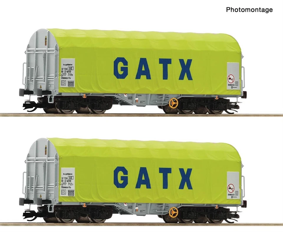 Roco 6680011 2-piece set: sliding plan car GATX-TT gauge-new in original packaging - Image 1 of 1