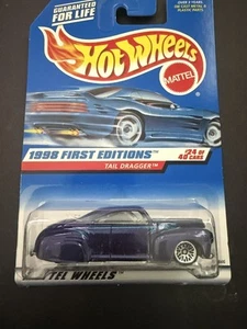 Hot Wheels 1998 Tail Dragger First Edition #659 Purple Die-cast Classic - Bild 1 von 6