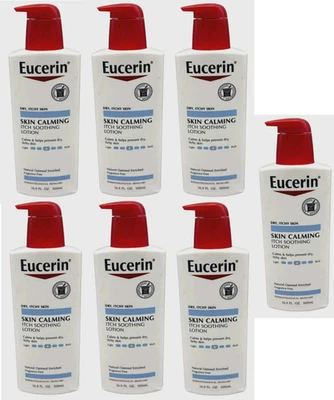 7 Eucerin Loción Calmante para la Piel Loción de Cuerpo Completo para Piel Seca con Picazón Avena 16.9oz Foto 1 de 3