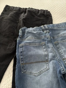 Lot Of 2 - Cat & Jack Jeans and Lazer/Co Black And Classic Denim , Size 12 & 14 - Picture 1 of 24