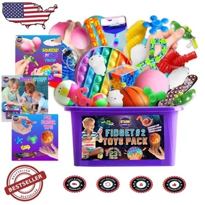 Jumbo Fidget Pack für Jungen Mädchen, Autistische sensorische Schatzkiste Geschenk - Bild 1 von 11
