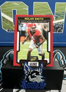2023 Score Rookie Red #376 - Nolan Smith (RC) - Philadelphia Eagles - Georgia - Picture 1 of 3
