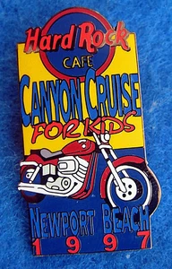NEWPORT BEACH CANYON CRUISE FOR KIDS MOTOR CYCLE BIKE 1997 Hard Rock Cafe PIN - Bild 1 von 1