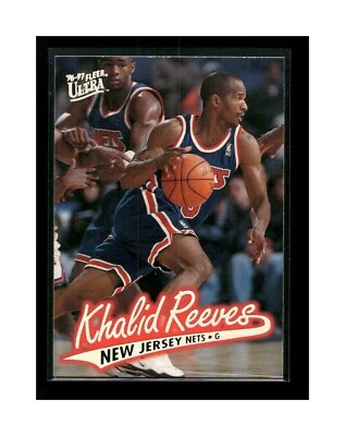 1996-97 Ultra New Jersey Nets Basketball Card #217 Khalid Reeves - Image 1 of 2