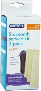 Interpet Replacement Plain Foams for the PF3 Power Filter, 6 Month (3 Pieces) - Picture 1 of 1