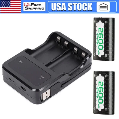 Paquete de Batería Controlador Recargable 2x2600mAh para Xbox Series X|S/Xbox One Nuevo Foto 1 de 4