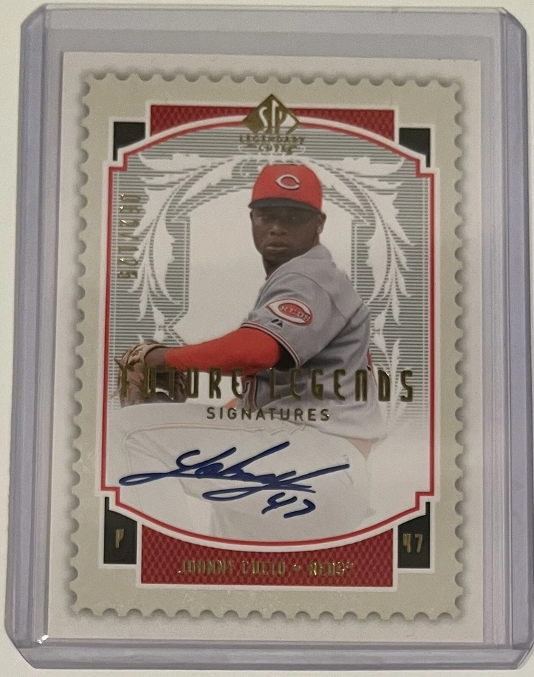 2009 Upper Deck SP Legendary Cuts Future Legends Johnny Cueto Auto SP 062/125 - Image 1 of 3