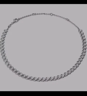 Collar Corazón Amor Infinito Plata Esterlina Sello Genuino ENLACES DE LONDRES Foto 1 de 4