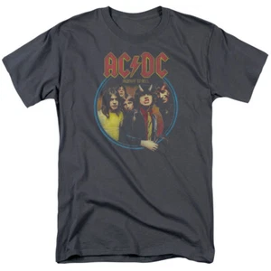AC/DC Highway To Hell T Shirt Mens Licensed Rock N Roll Music Band Tee Charcoal - Picture 1 of 2
