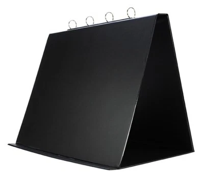 HAPPYOYSTER 1 x A3 Black PVC Presentation Board Conference Table Top Flip Chart Easel Stand