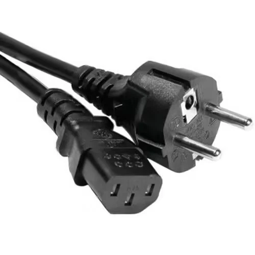 Câble Cordon d'alimentation PC Secteur [CEE7/C13 808030] NOIR 5m Certifié NF - Photo 1/1