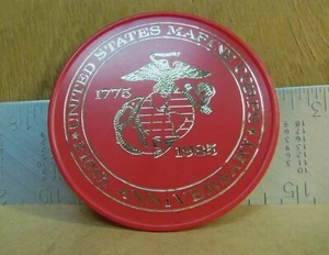 United States Marine Corps - 210th Anniversary - 1775 to 1985 - Plastic Coaster - Bild 1 von 4