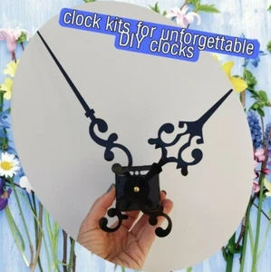 Quality Silent Quartz DIY clock mechanism movement Kit LARGE Hands Wall clock   - Picture 1 of 24