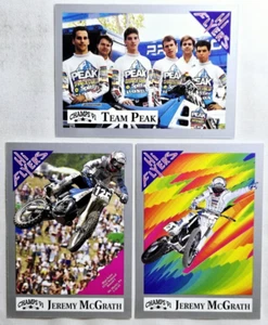Lote de tarjetas de novato 1991 Champs Hi Flyers Motocross Jeremy McGrath radiocontrol - Imagen 1 de 2