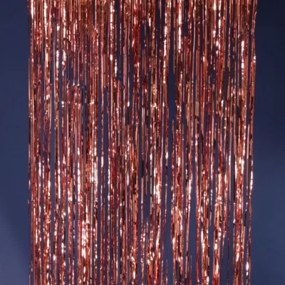 Telón de fondo de lámina 40" por 10 pies de alto fiesta flecos metálicos cortina elige el color Foto 1 de 3