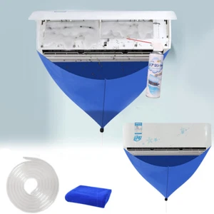 Kit Pulizia Climatizzatore Split Pulitore Bobina AC Impermeabile Copertura Borsa Strumento ☽ - Foto 1 di 12