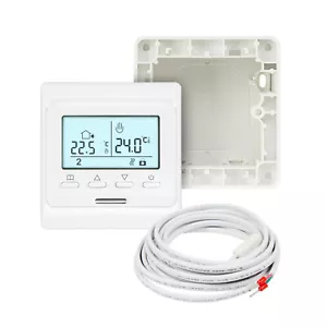 Digitales Thermostat Aufputz Raumthermostat Fußbodenheizung Regler Display - Bild 1 von 9