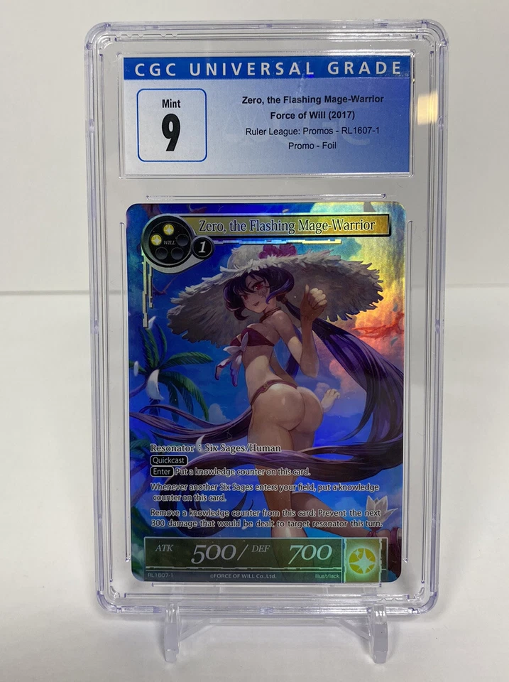 CGC 9 Zero, the Flashing Warrior Mage (Skirtless Promo) Force of Will - Image 1 of 4