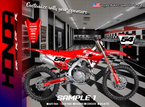 Honda CRF250 and CRF450 Full Custom Graphic Kit - Picture 1 of 24