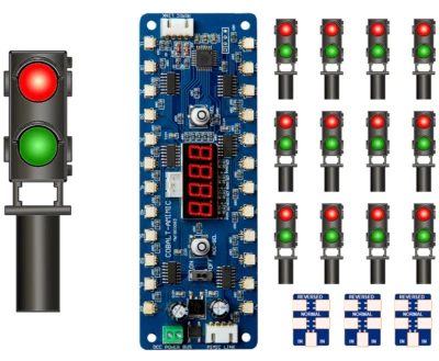 DCC Concepts ~ HO Scale ~ Red & Green LED Ground Signals ~ 12 Pack ~ DCD-MGS-RG - Image 1 of 4