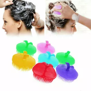 1PC Silicone Shampoo Scalp Shower Body Washing Hair Massage Massager Brush Comb - Picture 1 of 13