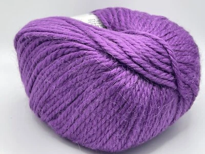 Purple Alpaca Bulky 25450 Ice Yarns Alpaca Wool Acrylic Bulky 100gr 142yds - Image 1 of 4