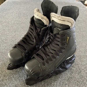 X600 Ice Hockey Skates Mens 8 Black Tuuk LS2 Blades Light Speed Edge - Picture 1 of 13