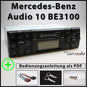 Genuine Mercedes Audio 10 BE3100 Cassette Radio Becker Radio A2108200986 Set - Picture 1 of 11