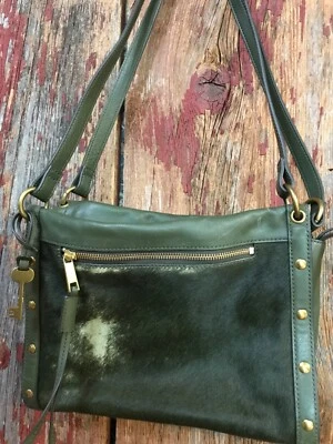 Bolso de hombro Fossil Allie pelo becerro verde oliva.........w1 Foto 1 de 4