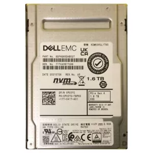 Kioxia CM6 1,6 TB Dell SSD 2,5" Enterprises U.2 NVMe PCIe Gen 4 KCM6XVUL1T60 - Bild 1 von 1