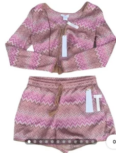 House of Harlow Revolve Two Pieces Set shorts and top Sz L - Picture 1 of 3