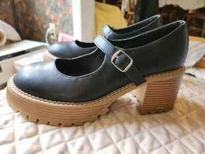 Altard State Women's Shoes Size 8.5 M Black Maryjane 2.5 Block Heel - Picture 1 of 4