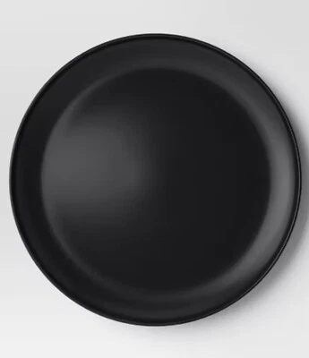Target Plastic Dinner Plates, Set Of 4, Round Plates, Black, NEW - Image 1 of 4