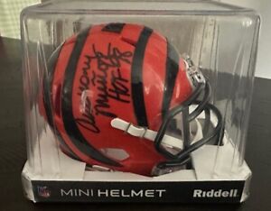 ANTHONY MUNOZ  NFL HOF Autograph Signed Mini Helmet Cincinnati Bengals