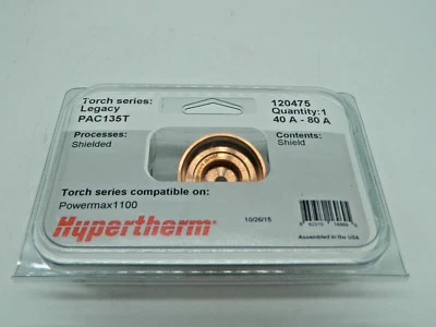 Tapa protectora Hypertherm 120475 PAC135T PMAX 1100 40A-80A corte por plasma
