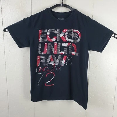 Camisa Ecko Unltd Niño Grande Negra Cuello Redondo Manga Corta Gráfico Elástico Pullover Foto 1 de 4