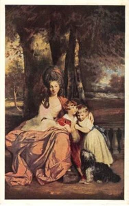 Lady Elizabeth Delmé and Her Children Sir Joshua Reynolds Painting Art Postcard - Picture 1 of 2