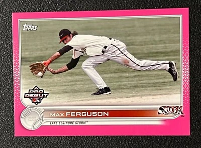 2022 Topps Pro Debut Max Ferguson Pink #003/199 San Diego Padres - Image 1 of 3